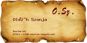 Oláh Szonja névjegykártya