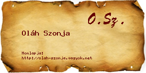 Oláh Szonja névjegykártya